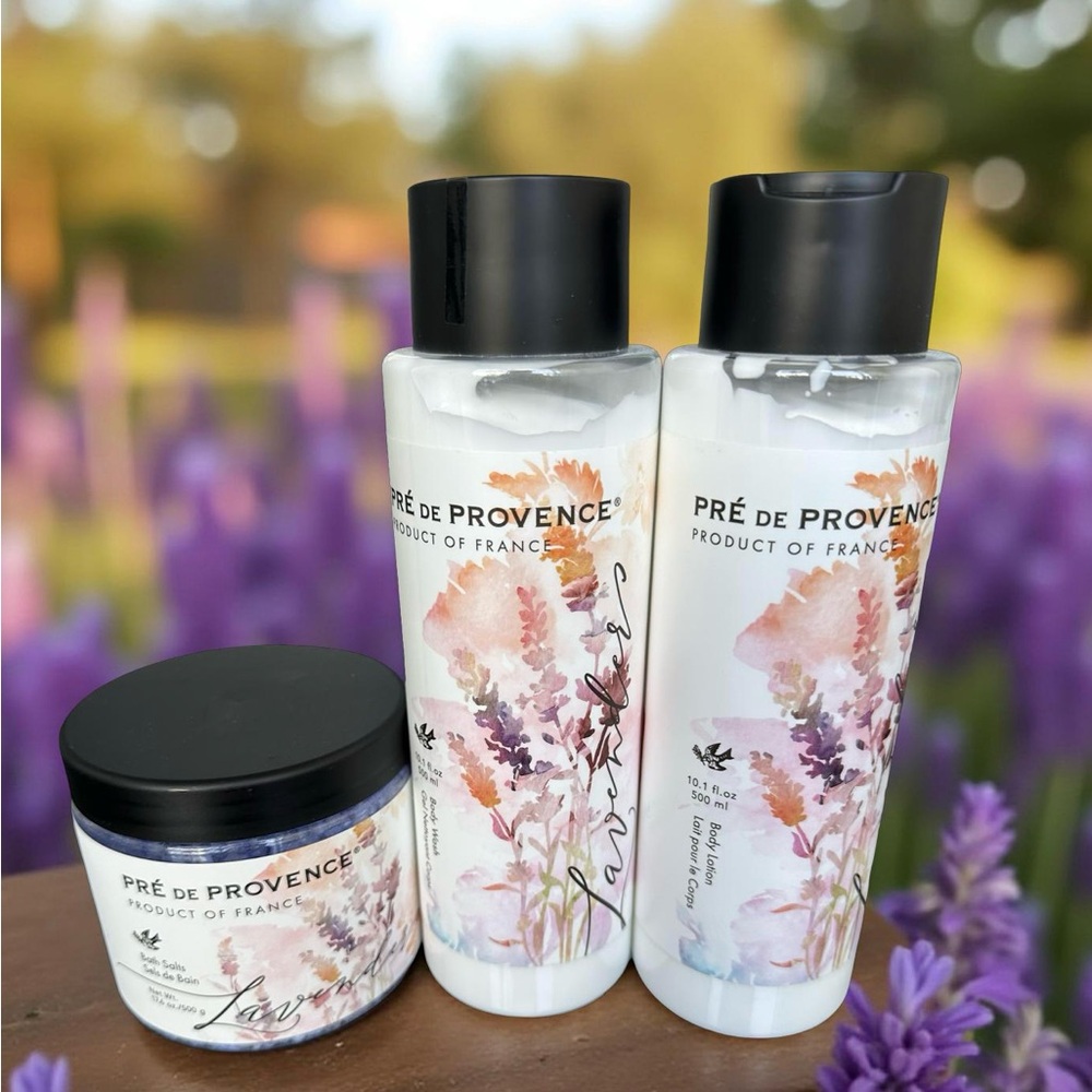Pre De Provence Lavender Collection Set Body Wash, Body Lotion & Bath Salts